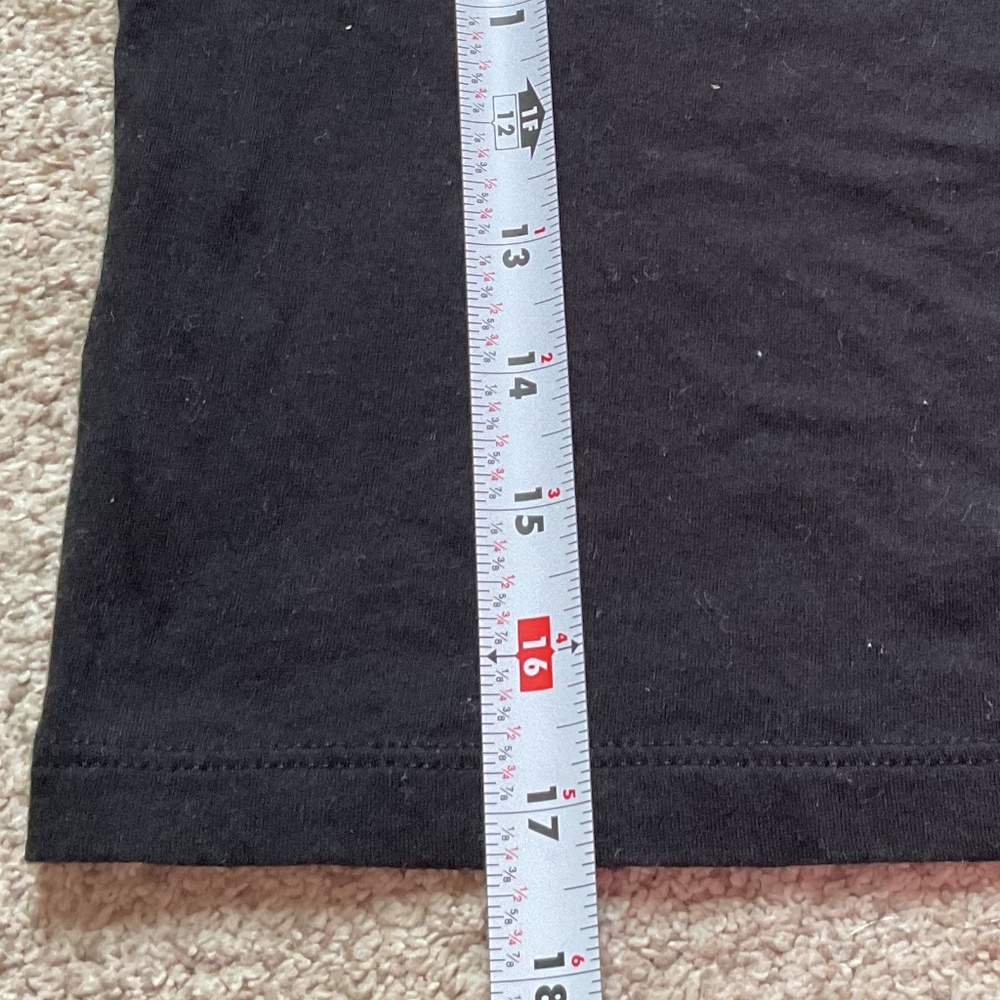True Religion World Tour Fitted Baby Tee Black Rhinestone Logo size XXS - Picture 7 of 8